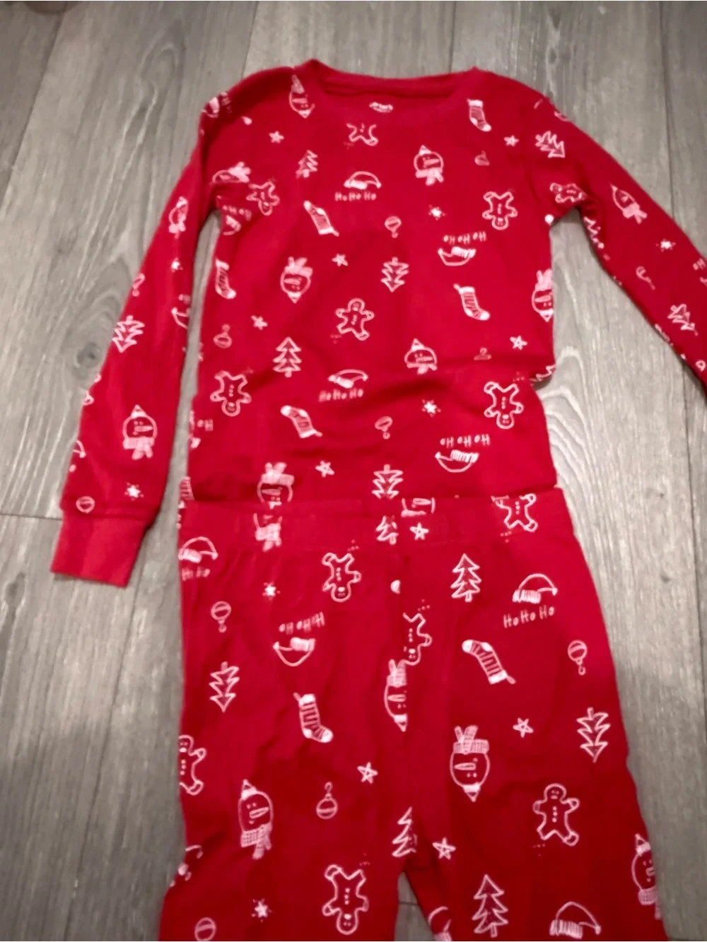 Carters Red Holiday Pajamas size 7